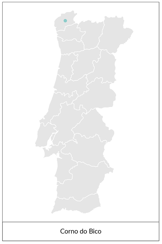 Mapa das 14 Paisagens Protegidas em Portugal continental em 2025