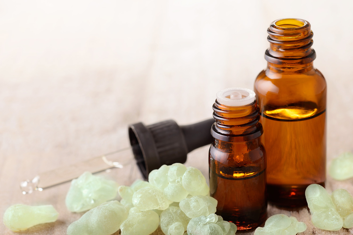 Resina e óleo de incenso